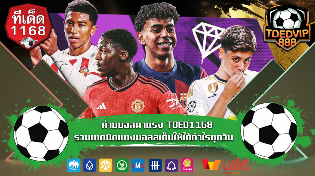 ค่ายบอลมาแรง TDED1168 รวมเทคนิคแทงบอลสเต็ปให้ได้กำไรทุกวัน